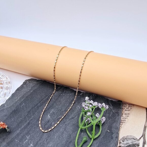 Rose Gold Slim Chain Necklace with Extender – 20 Inch Elegant Style, XPNL0008 - Picture 6 of 12